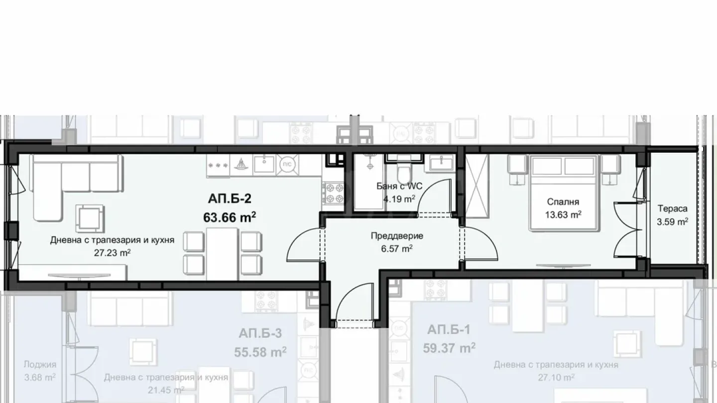 Spacious 2-Bed Apartment in New Plovdiv Complex - Image 2