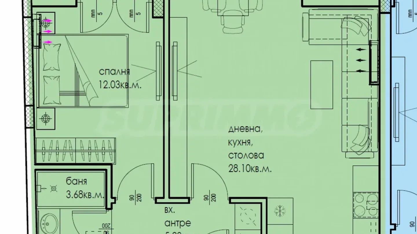 Modern 2-Bedroom Apartment in Plovdiv, Bulgaria - Image 3