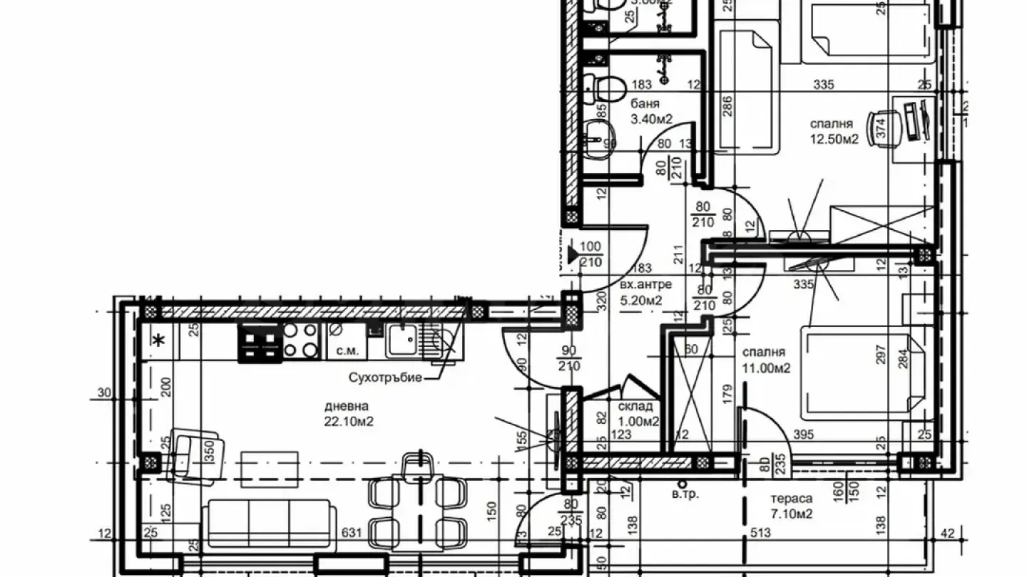 Modern 3-bedroom apartment in 'Proslav' complex. - Image 1