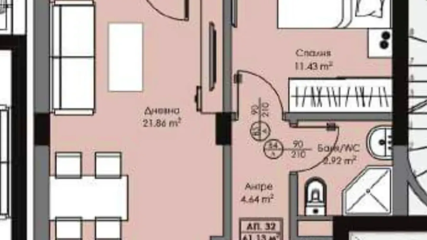 Stylish 1-Bedroom Apartment in Azimut, Burgas – Modern Living - Image 3