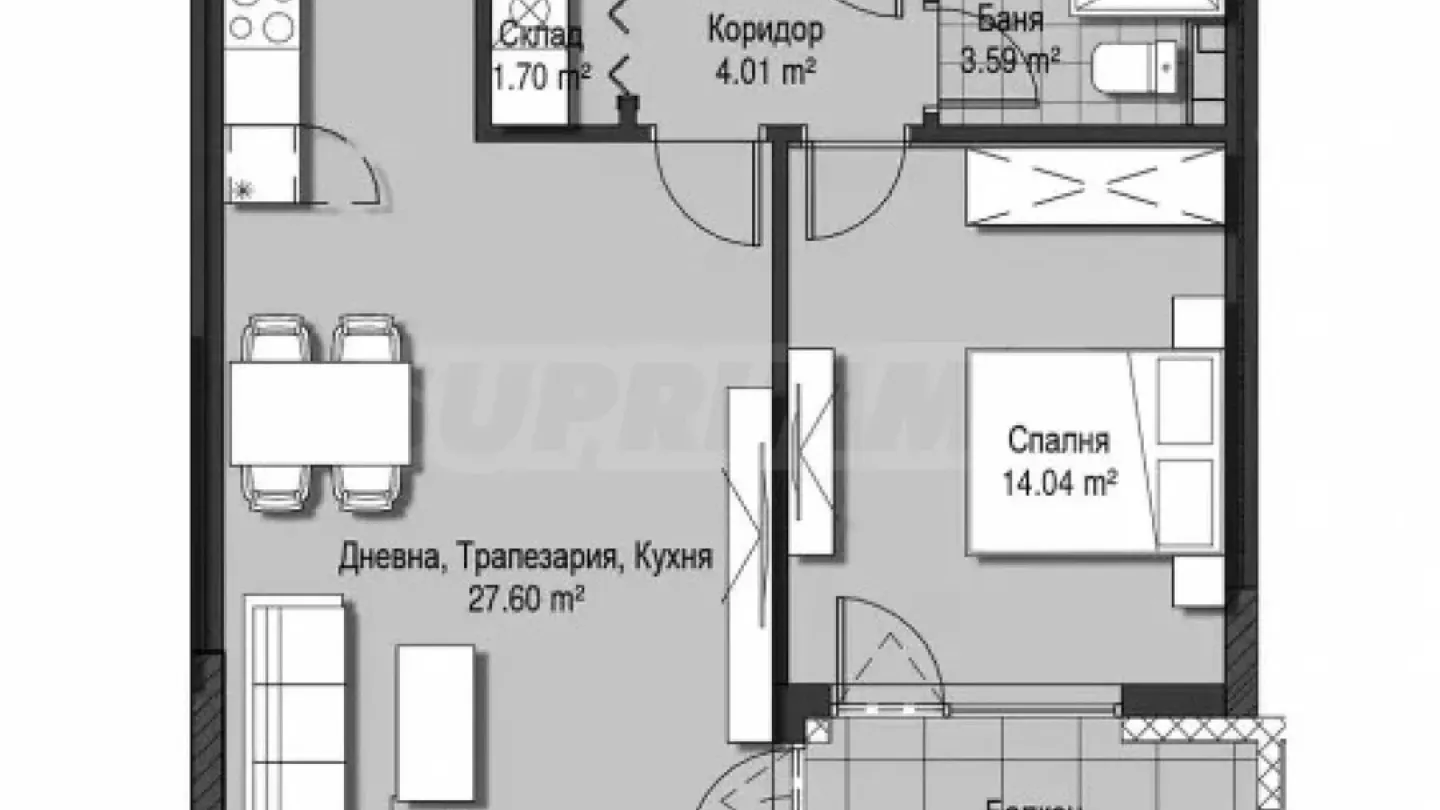 South-Facing Apartment: Modern Sofia Gem - Image 4