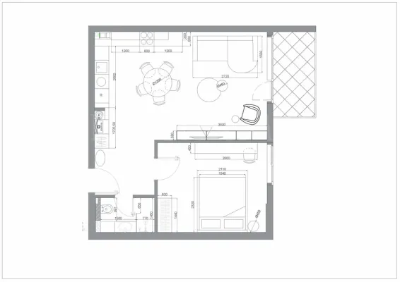Spacious, Modern 1-Bedroom Apartment in Manastirski Livadi - Image 1