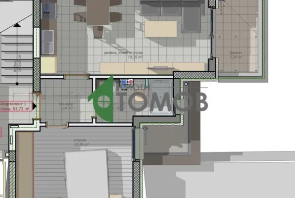 Spacious Two-Bedroom Apartment in the Heart of Stara Zagora - Image 1