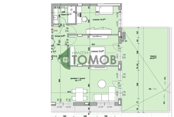 Spacious 3-Bedroom Apartment in New Building, Stara Zagora - Image 2