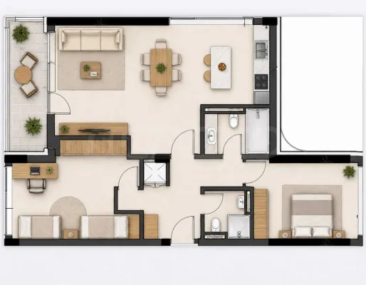 Spacious 2-Bedroom Apartment Near Plovdiv River - Image 3