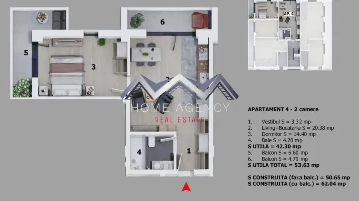 Stylish Fully Furnished Apartment in Otopeni for Sale. - Image 5