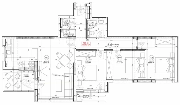 Spacious 3-Bedroom Apartment in Varna, Bulgaria - Image 1
