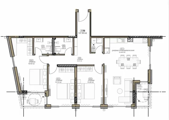 Apartment for sale in Sofia - Image 1