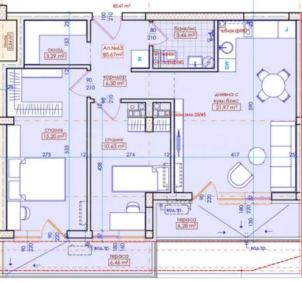 Spacious 2-Bedroom Apartment in Burgas City - Image 1