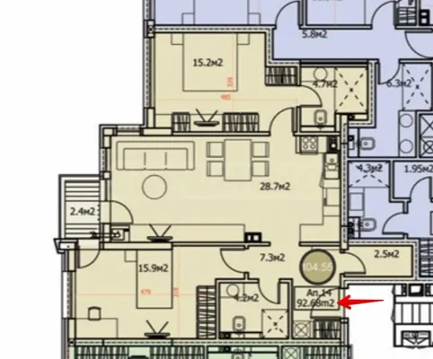Spacious 3-Bedroom Apartment in Dragalevtsi, Sofia - Image 2