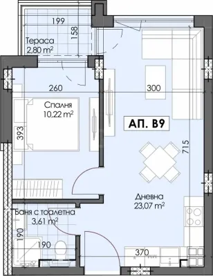 Modern 2-Bedroom Apartment in Plovdiv's Gagarin Area - Image 1