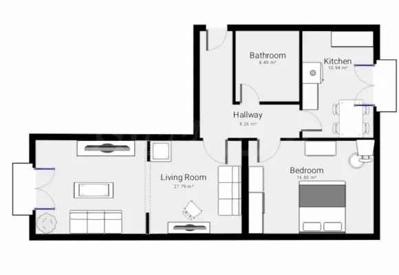 Bright Sea View Apartment in Varna City Center - Image 5