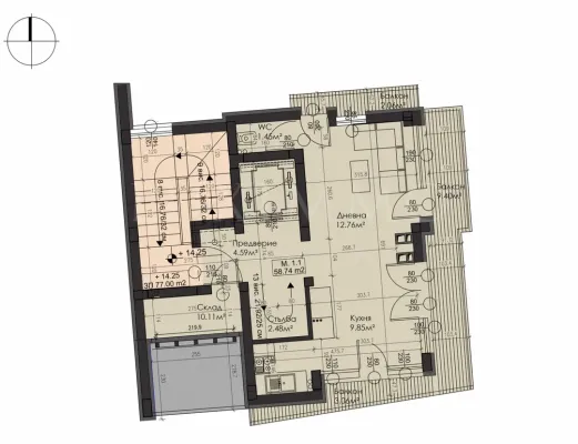 Spacious Panoramic Maisonette in Sofia's Desirable Oborishte District - Image 3