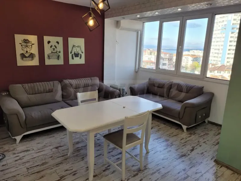 Bright 2-Bedroom Sea View Apartment in Burgas, Fully Furnished - Image 1
