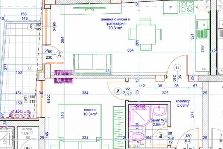 Spacious 2-Bedroom Apartment for Sale in Varna City Center - Image 1