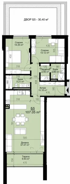 Spacious Sea View Apartment in Varna’s Briz District - Image 3