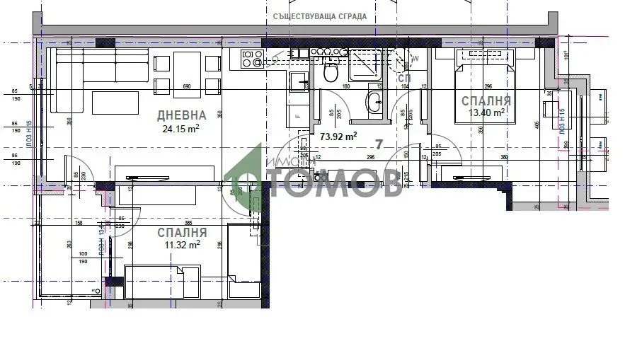 Spacious 3-Bedroom Apartment in Kazaniski, Stara Zagora - Image 2