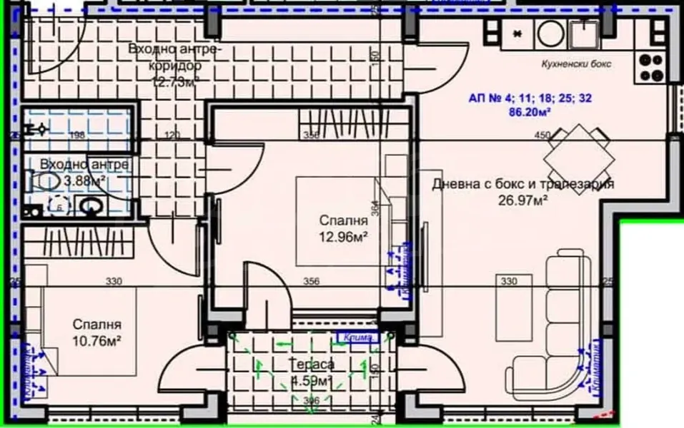 Spacious Two-Bedroom Apartment in New Stara Zagora Building - Image 3