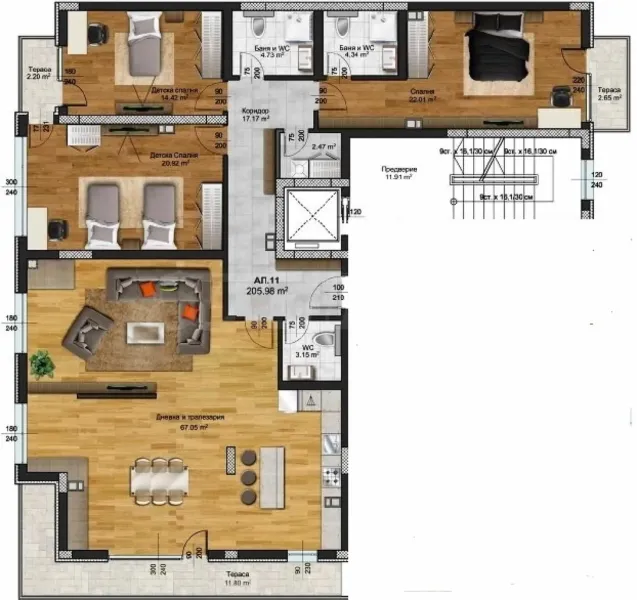 Spacious Apartment with Stunning Mountain Views in Plovdiv - Image 1