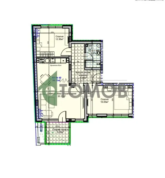 Spacious Three-Bedroom Apartment with Stunning Views in Stara Zagora - Image 1