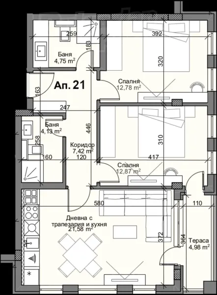Spacious 2-Bedroom Apartment Near Park Hotel in Plovdiv - Image 5