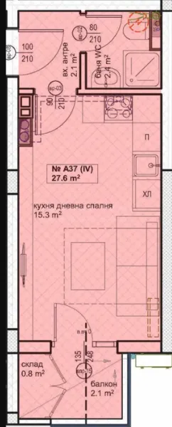 Modern Studio Apartment Near Slavyov Park, Burgas - For Sale - Image 1