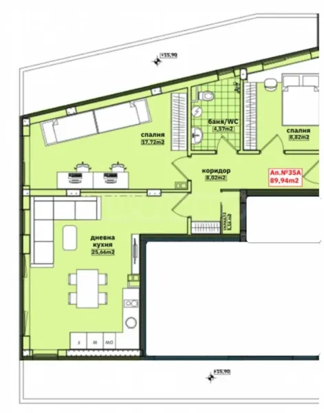 Modern 2-Bedroom Apartment in Burgas' Meden Rudnik - Image 3