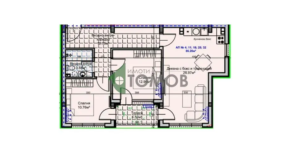 Spacious Three-Bedroom Apartment in New Stara Zagora Development - Image 3