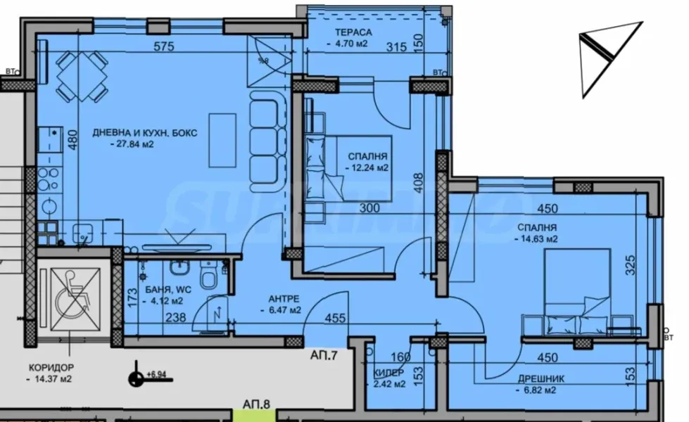 Stylish 3-Room Apartment Near Plovdiv Park - Image 2