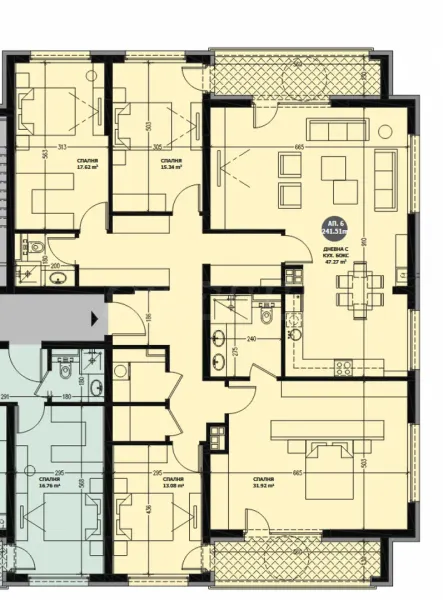 Spacious 4-Bedroom Apartment in Sofia Hills - Image 3