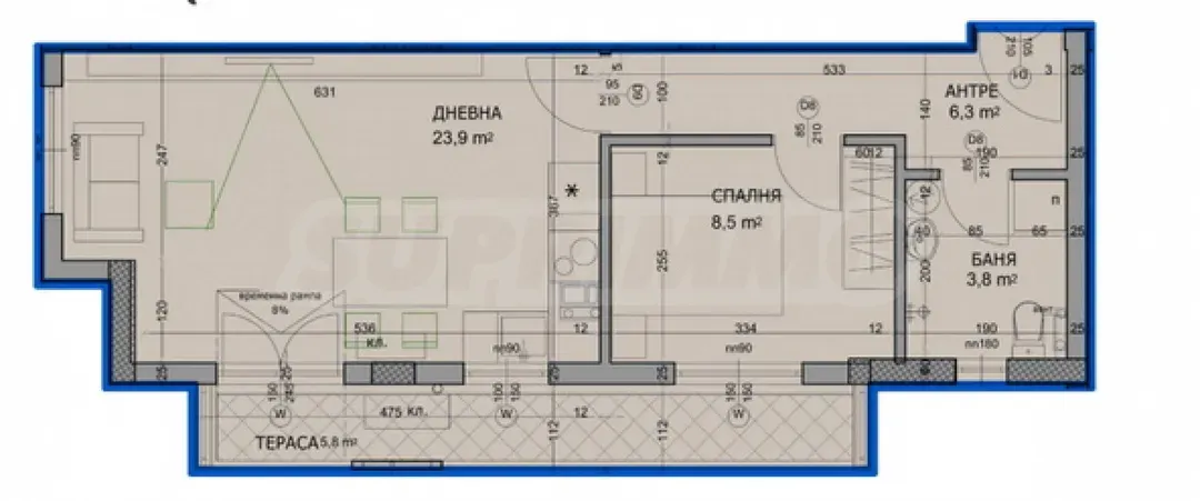 Spacious 2-Bedroom Apartment in Plovdiv Center - Image 4