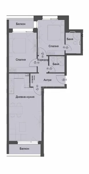 Spacious 2+1 Apartment in Sofia's Lozenetz District - Image 1
