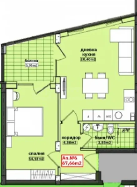 Modern One-Bedroom Apartment in Meden Rudnik, Burgas – New Build - Image 1