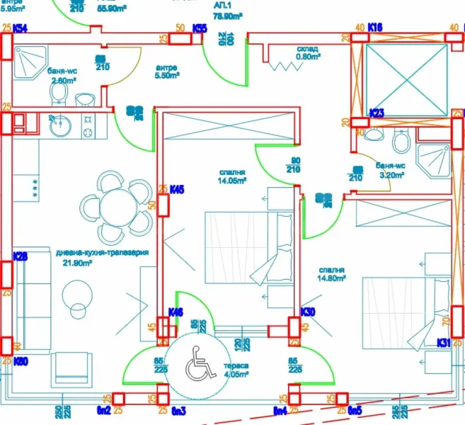 Bright 3-Bedroom Apartment Near Mall Galleria, Burgas - Image 2