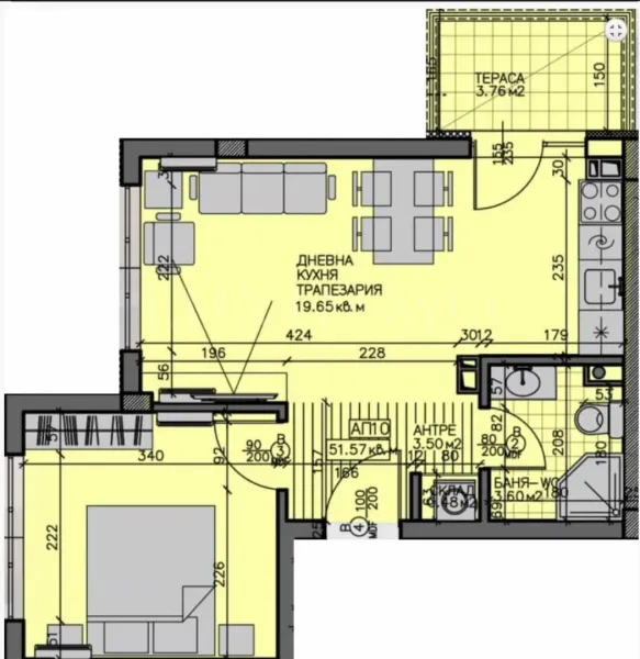 Spacious 1-Bedroom Apartment in Zornitsa, Burgas - Image 2