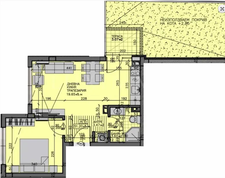 Spacious 1-Bedroom Apartment in Zornitsa, Burgas - Image 1