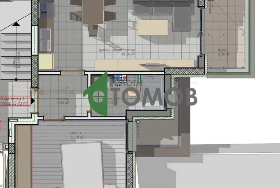 Spacious Two-Bedroom Apartment in the Heart of Stara Zagora - Image 1