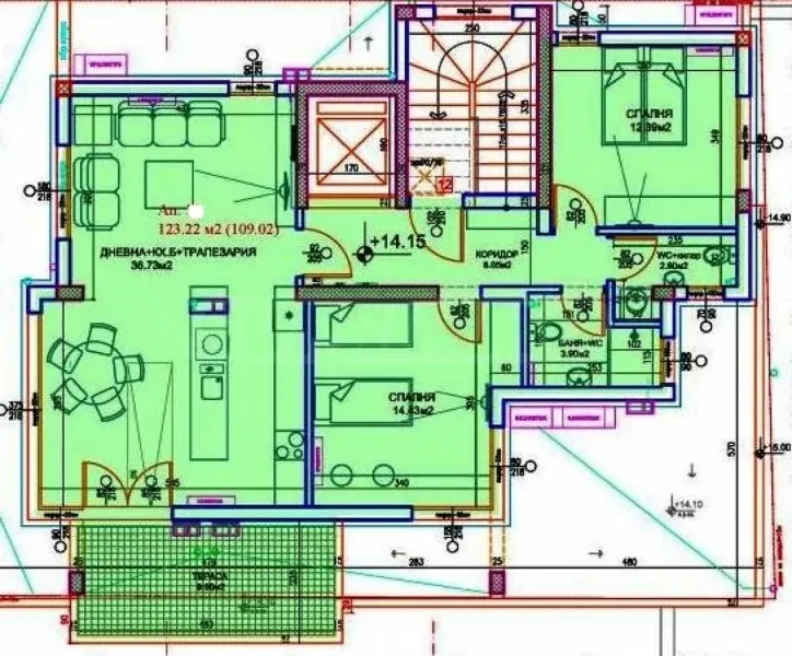 Spacious 3-Bedroom Apartment in New Plovdiv Building - Image 2