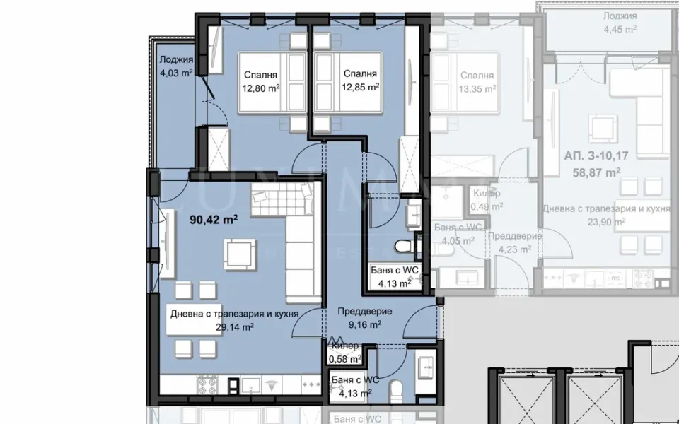 Spacious 2-Bed Apartment in Modern Plovdiv Complex - Image 1