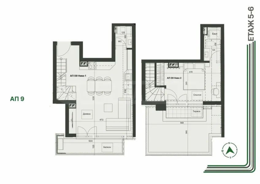 Luxury 2-Level Apartment - Sofia Park Views - Image 5