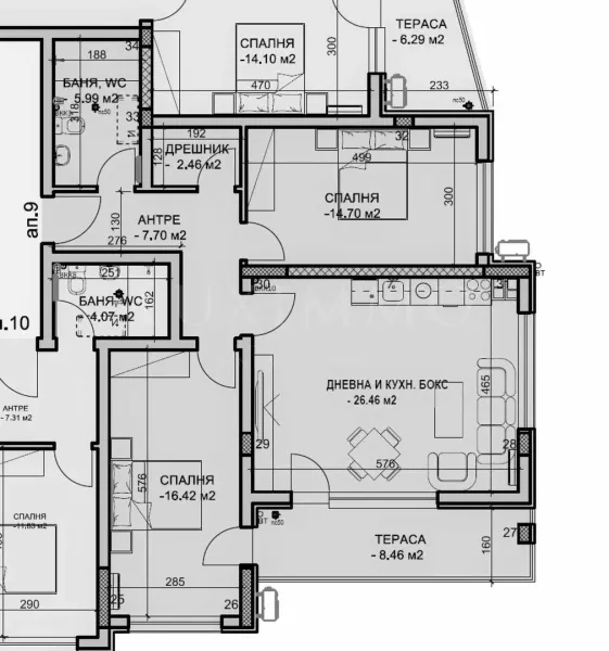 Spacious 2-Bed Apartment in New Plovdiv Building - Image 3