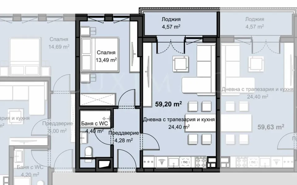 Modern One-Bedroom Apartment Near Rowing Center, Plovdiv - Image 1