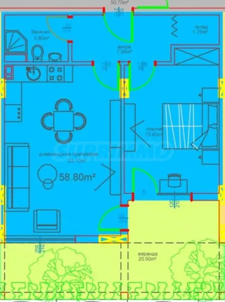 Modern 2-Bedroom Apartment in Burgas, Bulgaria - New! - Image 1