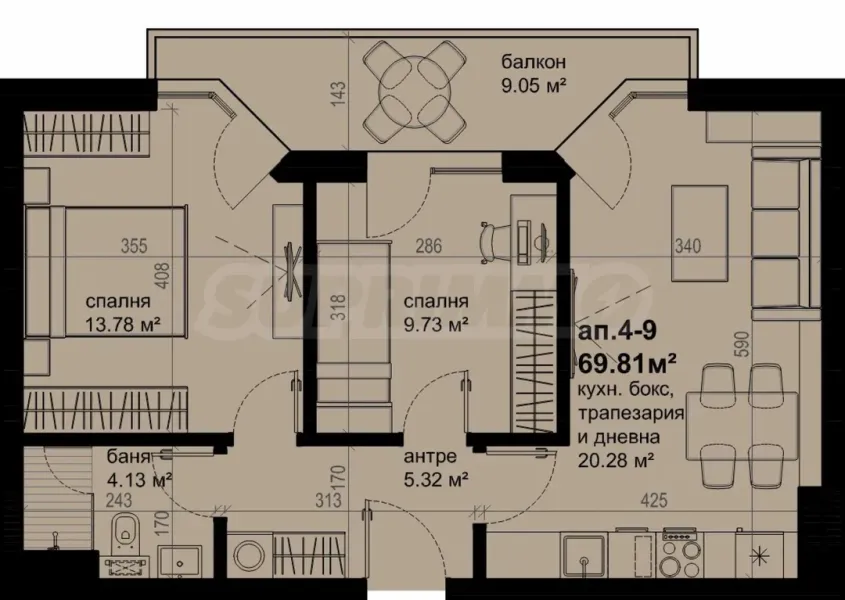 Spacious 2-Bedroom Apartment in Burgas, Bulgaria - Image 1