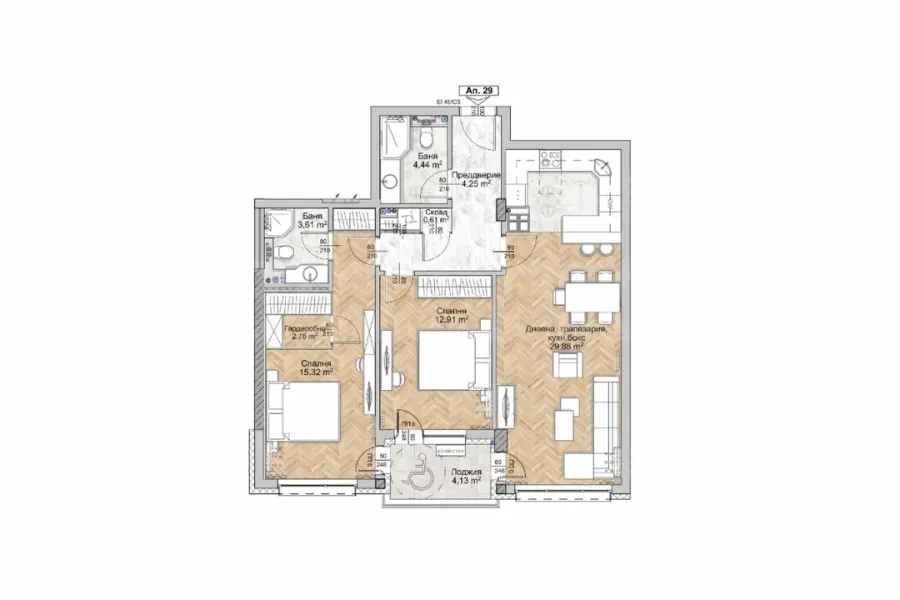 Spacious 3-Bedroom Apartment in Sofia City - Image 5