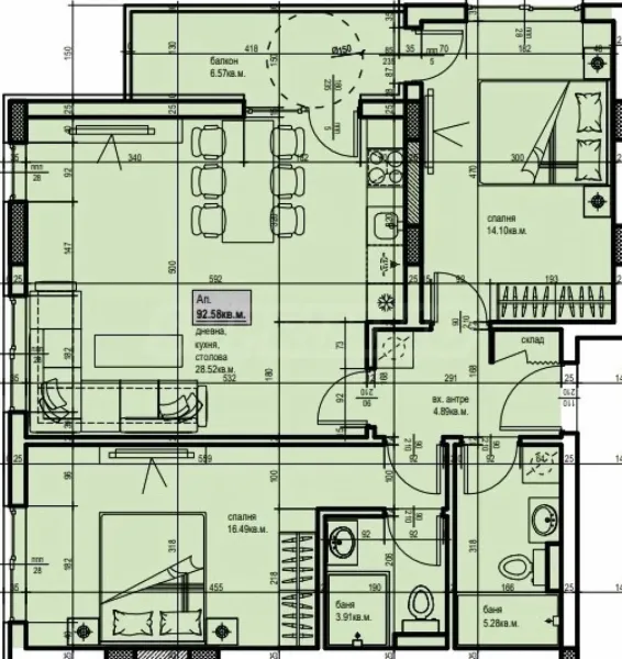 Spacious 2-Bedroom Apartment in Plovdiv New Complex - Image 2