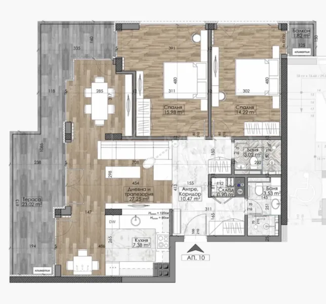 Spacious 2-Bedroom Apartment in Sofia's Boutique Building - Image 4