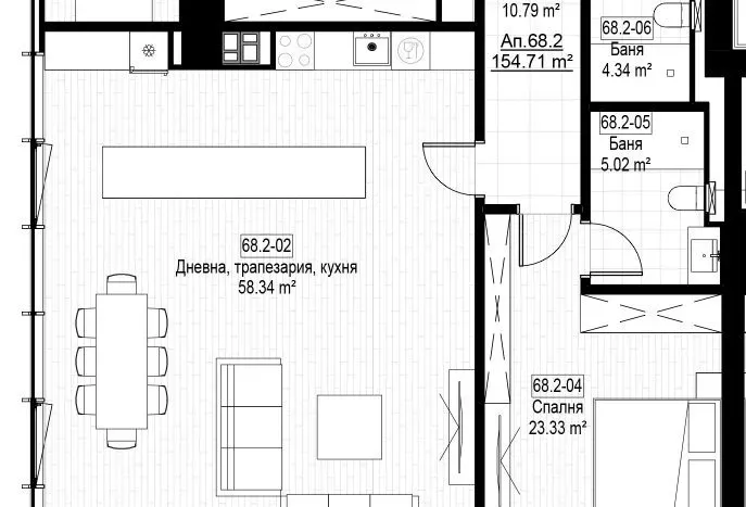 Spacious Sofia Apartment with Stunning Panoramic City Views - Image 3