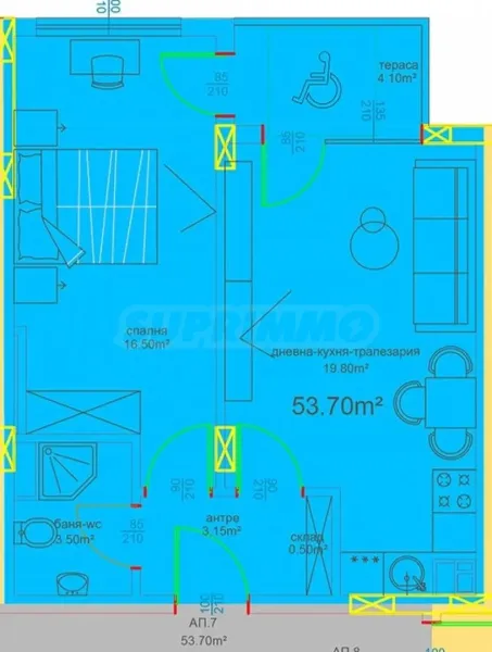 Spacious 1-Bedroom Apartment in Burgas, Bulgaria - New! - Image 2