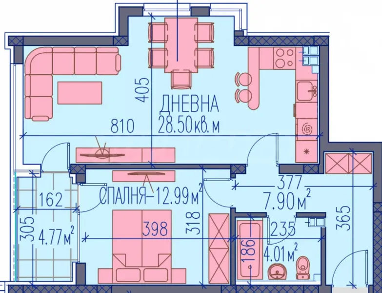 Spacious 2-Bedroom Apartment in New Plovdiv Complex - Image 3